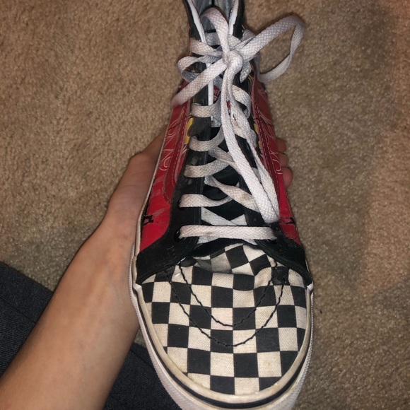 Flame Checkered Vans - Picture 3 of 6
